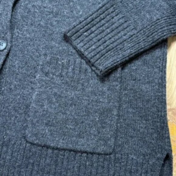 Jenni Kayne Cardigan Womens Gray Wool Cashmere Blend Sweater Everyday XS - Picture 3 of 6